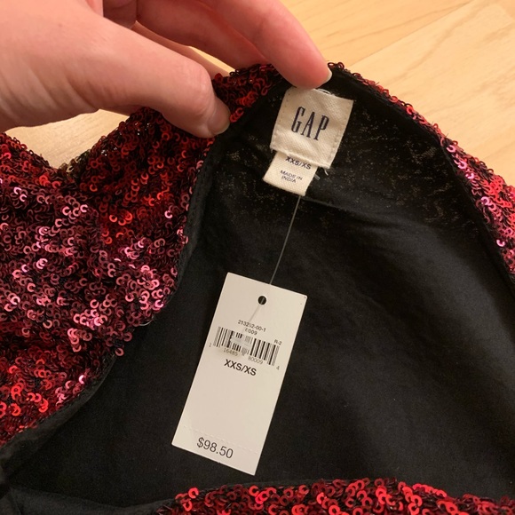 Holiday Gap Crazy Stripe Sequin Top - Picture 5 of 6